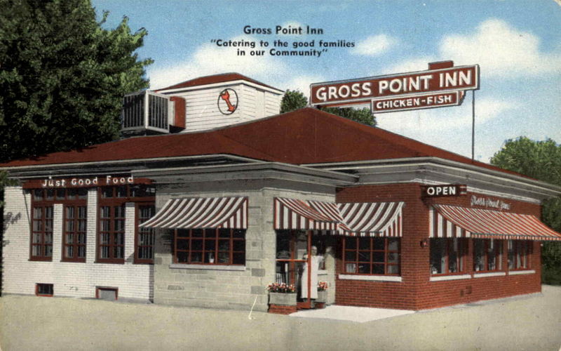 Gross Point Inn (Big D Liquor) - Postcard